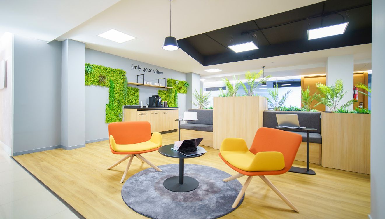 decoracion sostenible para oficinas y espacios de trabajo