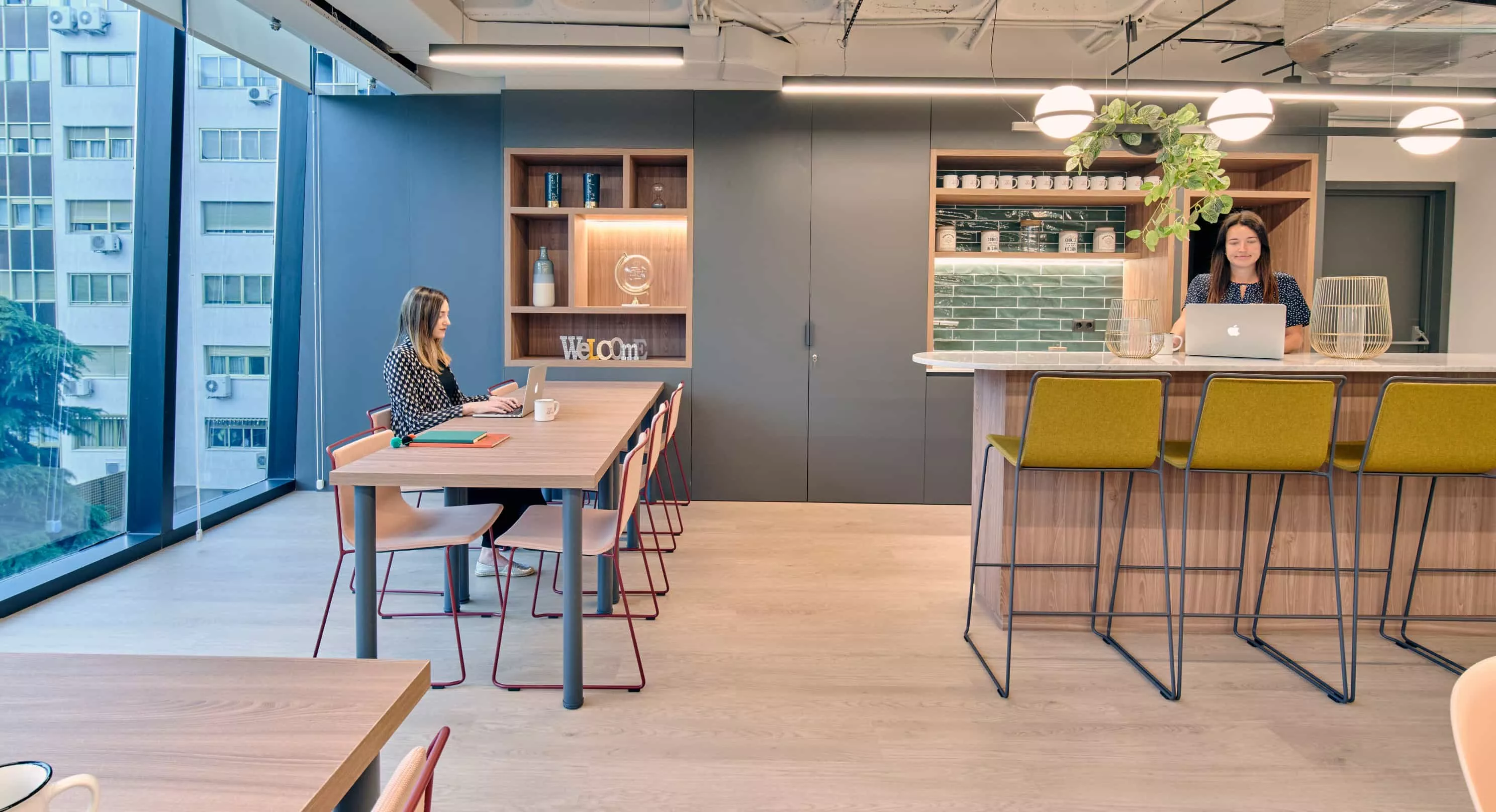 Zonas de trabajo compartidas en el centro de Madrid