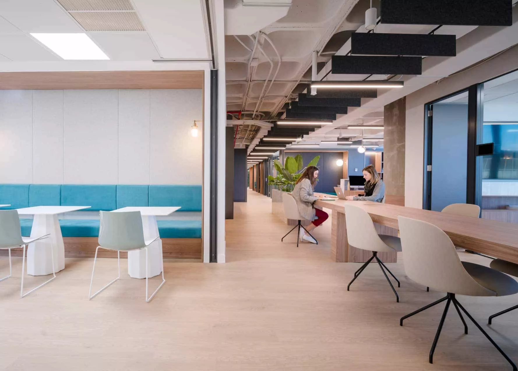 Oficinas con espacios compartidos